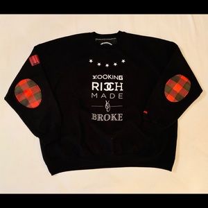 Served Fresh Men’s “Lookin Rich”Sweater sz.3XL